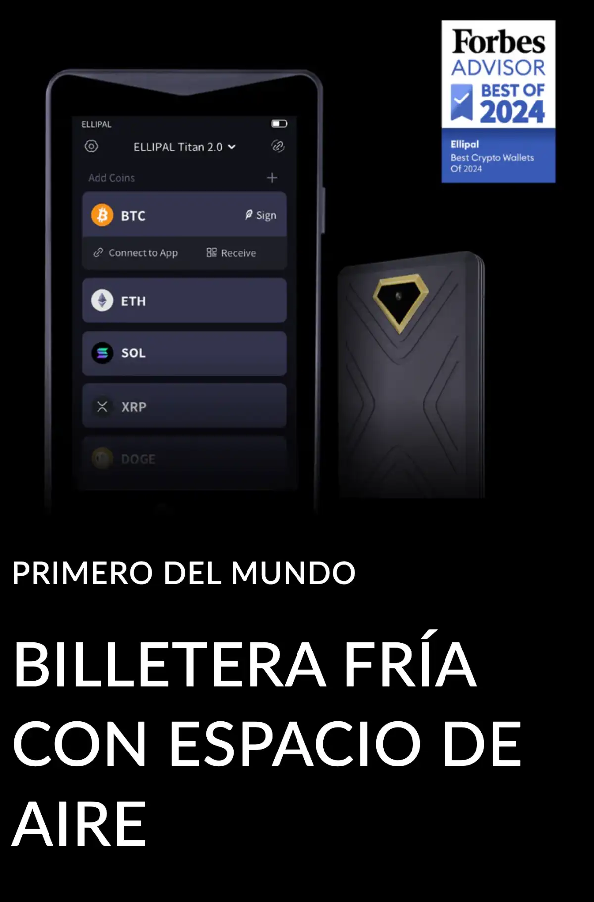 Ellipal - Billetera anónima de hardware integrada con DeFi y dApps