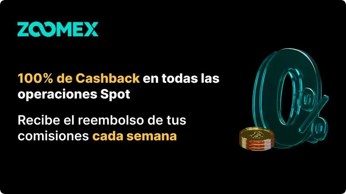Zoomex cashback para las operaciones spot con criptomonedas