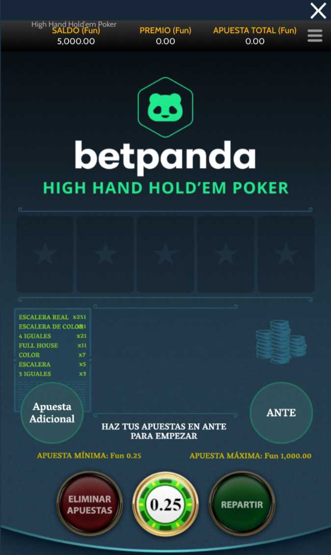 Jugar poker en Betpanda con criptomonedas