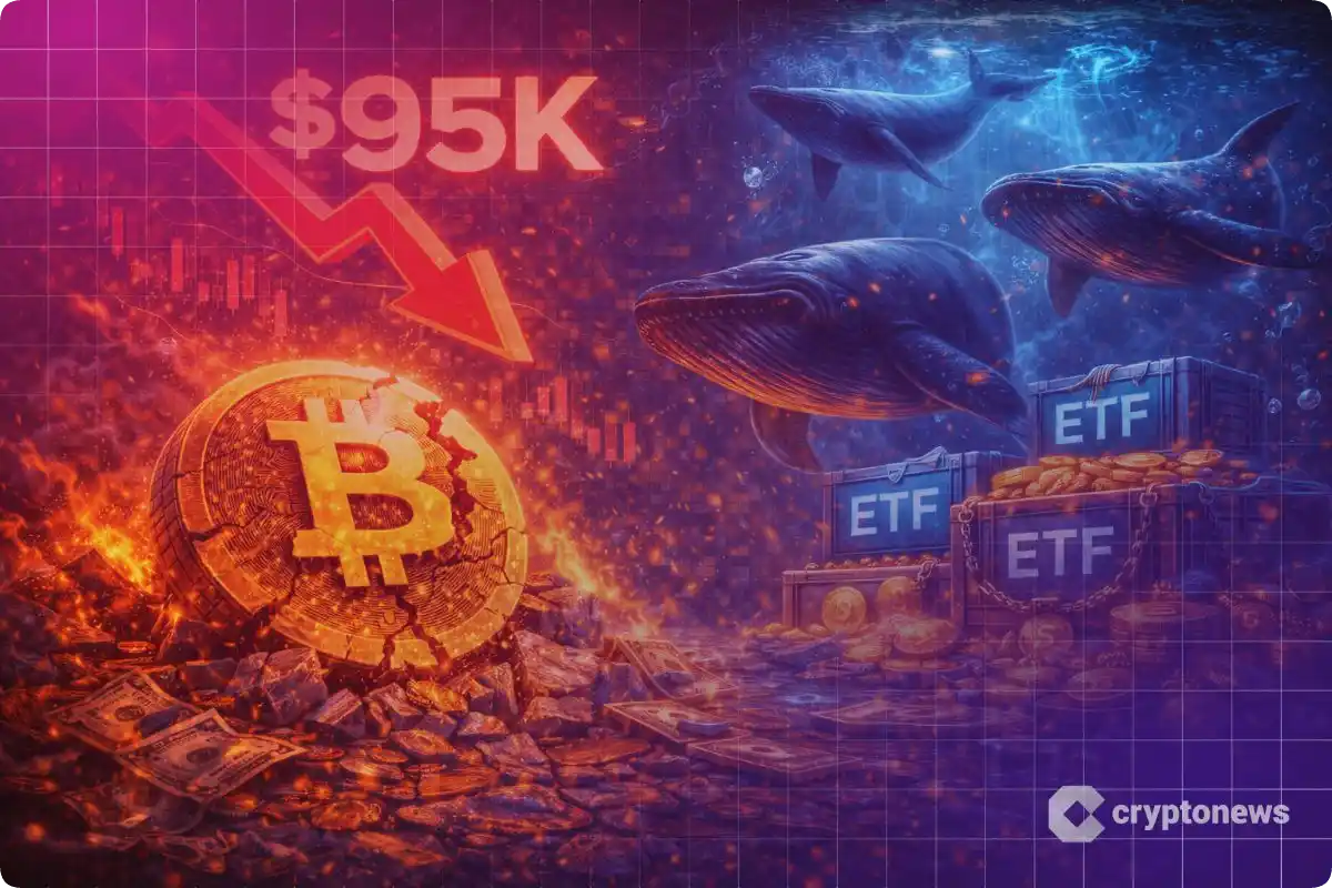 Bitcoin cae por debajo de 95.000 USD, pero la demanda de ETF alcanza extremos
