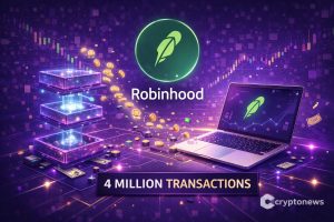 La capa 2 de Robinhood registra 4 millones de transacciones en su primera semana