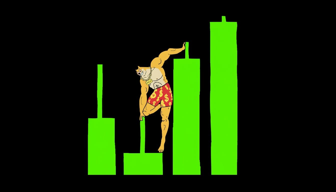 Image for article: MemeCore sube un 17% y Maxi Doge se acerca a los $4,8 millones