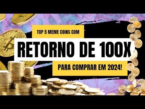 ► As 5 MELHORES MEME COINS para Comprar AGORA que AINDA NÃO Tiveram Seu Pump de 100x!