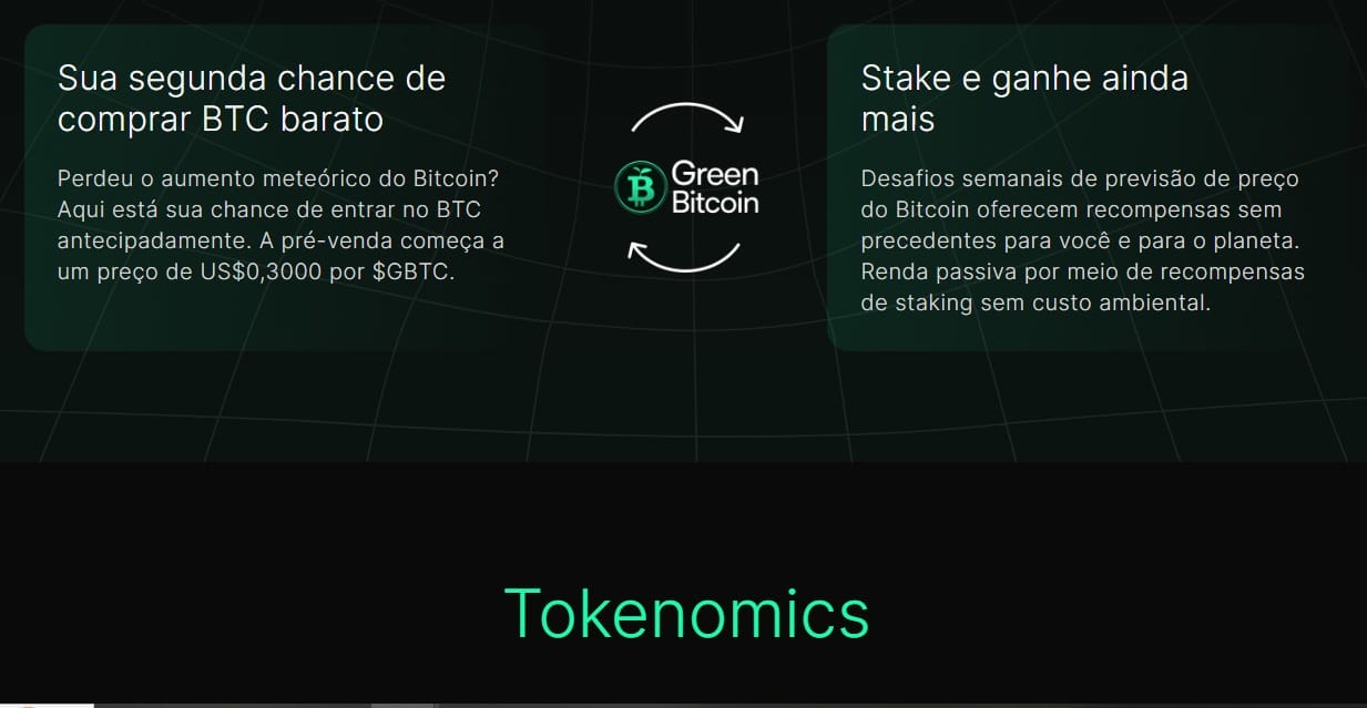 Entenda o Tokenomics do Green Bitcoin