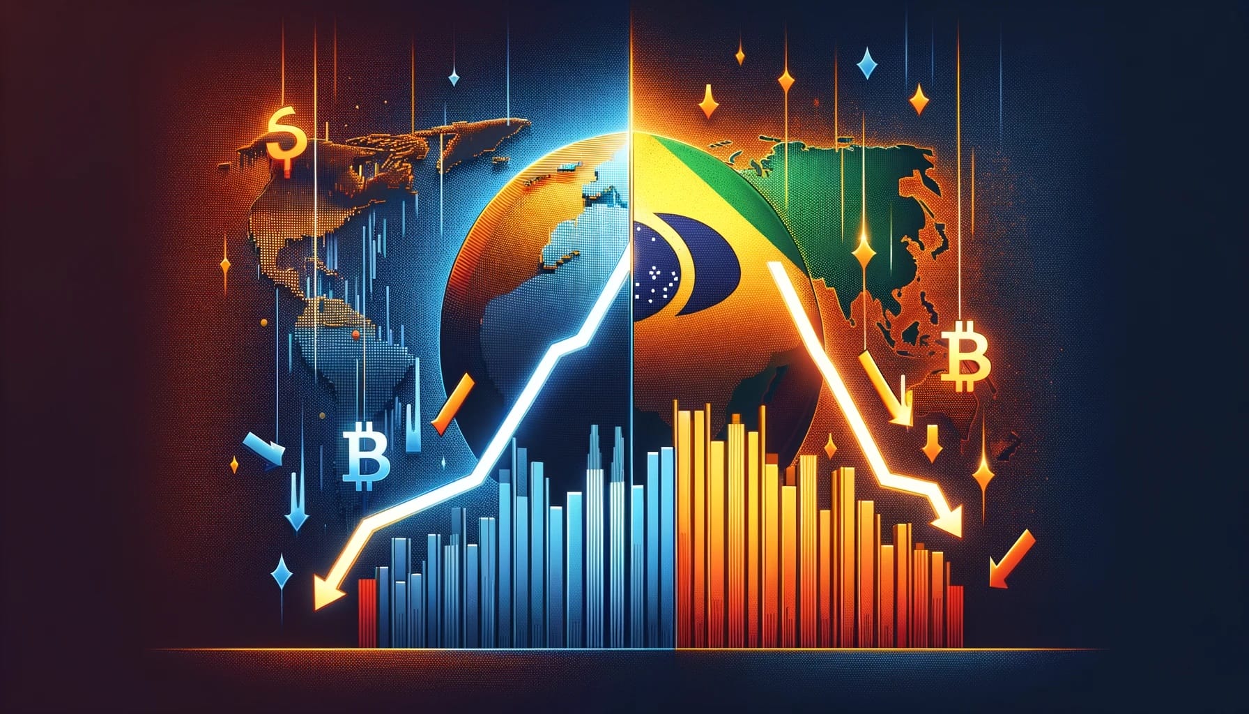 Fluxo global de criptomoedas é negativo, mas não no Brasil