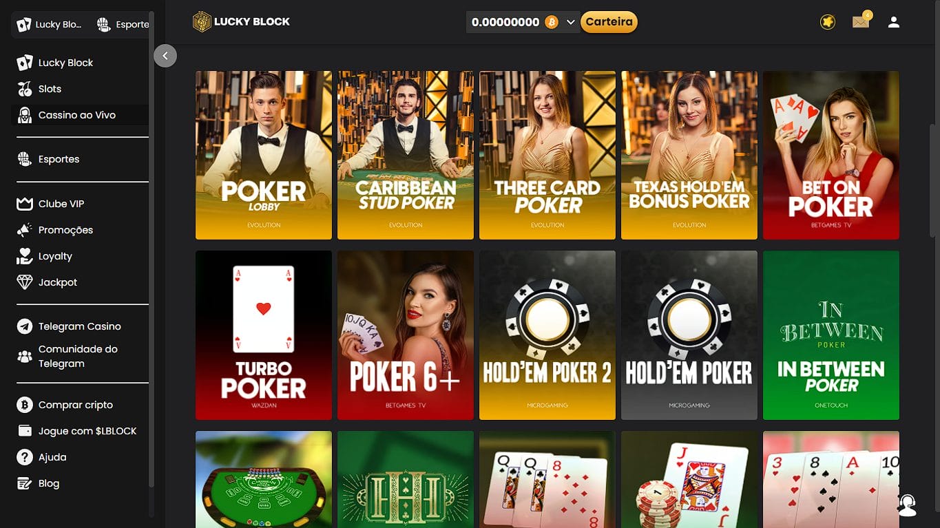 Poker Online a Dinheiro Real: Melhores Cassinos do Brasil - Lucky Block Casino é a escolha certa!