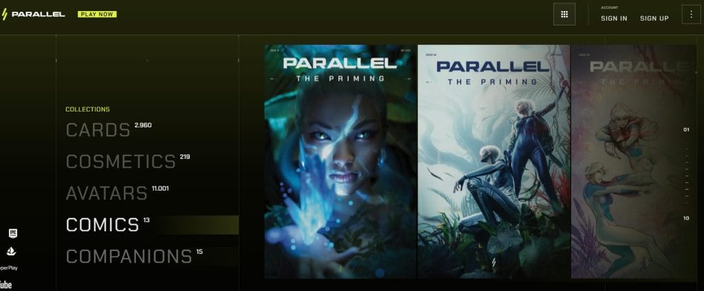 Parallel: uma jornada de cartas colecionáveis na blockchain