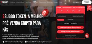homepage do token SUBBD, cripto para investir hoje