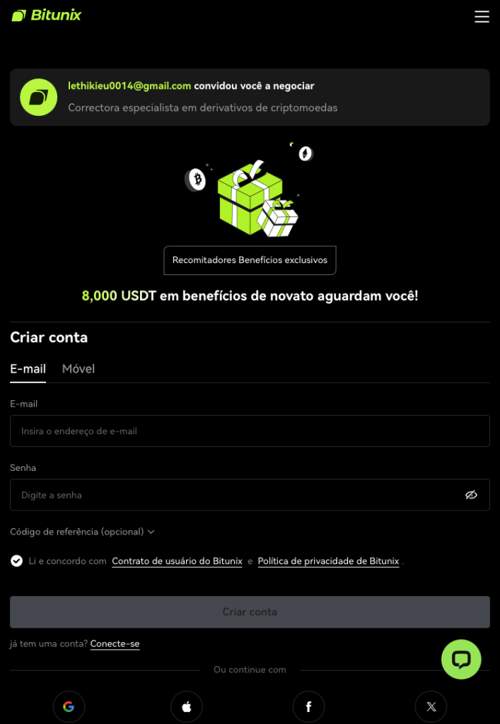 Bitunix - boa plataforma para operar futuros cripto