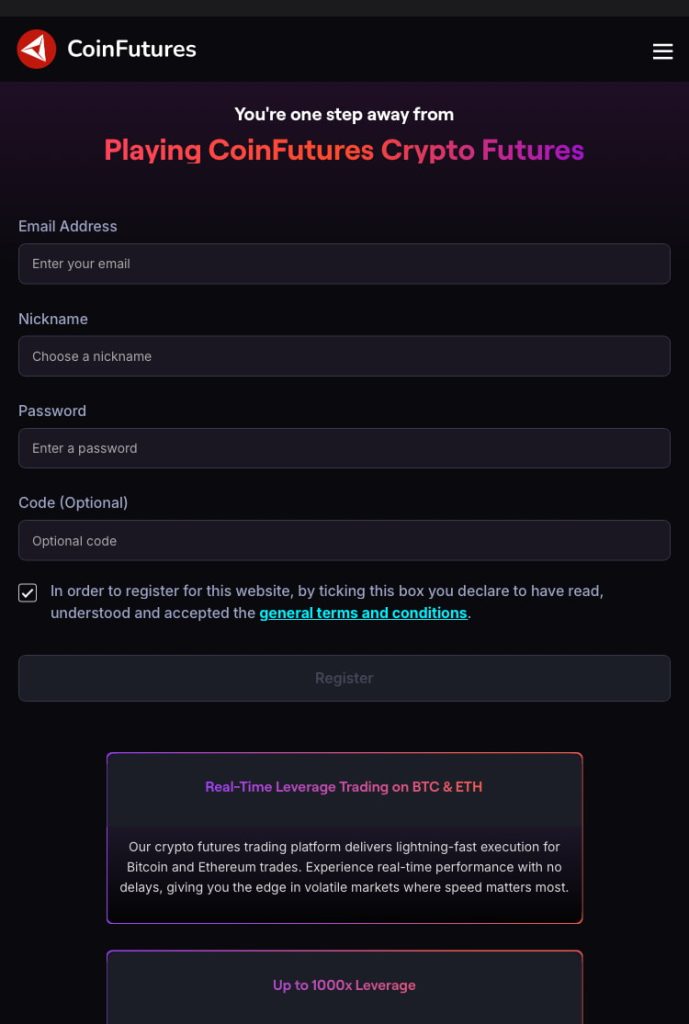 review-da-coinfutures-insira-as-informacoes-para-abertura-de-conta