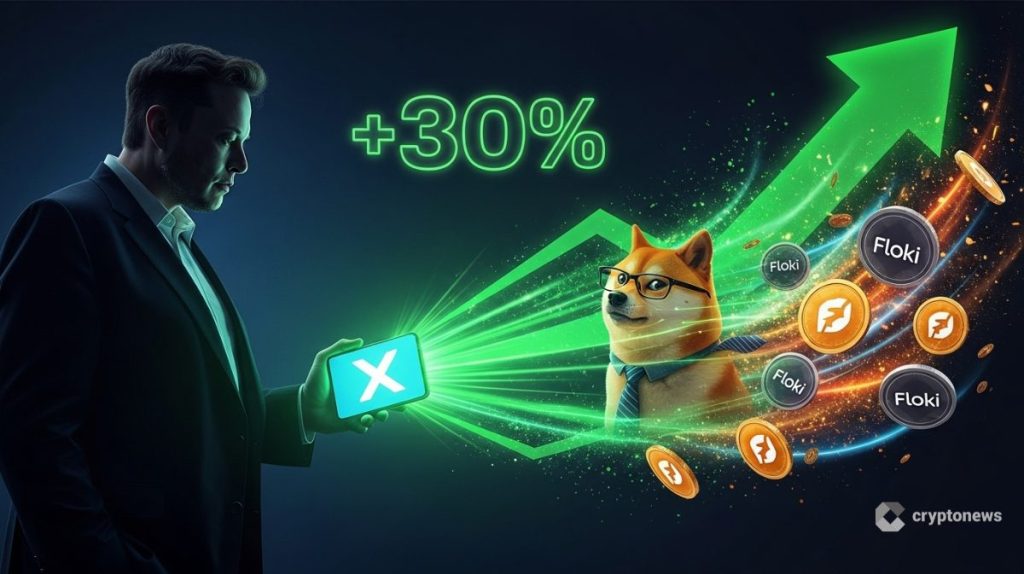 Floki agora dispara 30% após post de Elon Musk no X mostrando cachorro Shiba Inu