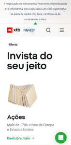 flexibilidade de investimento na análise da XTB