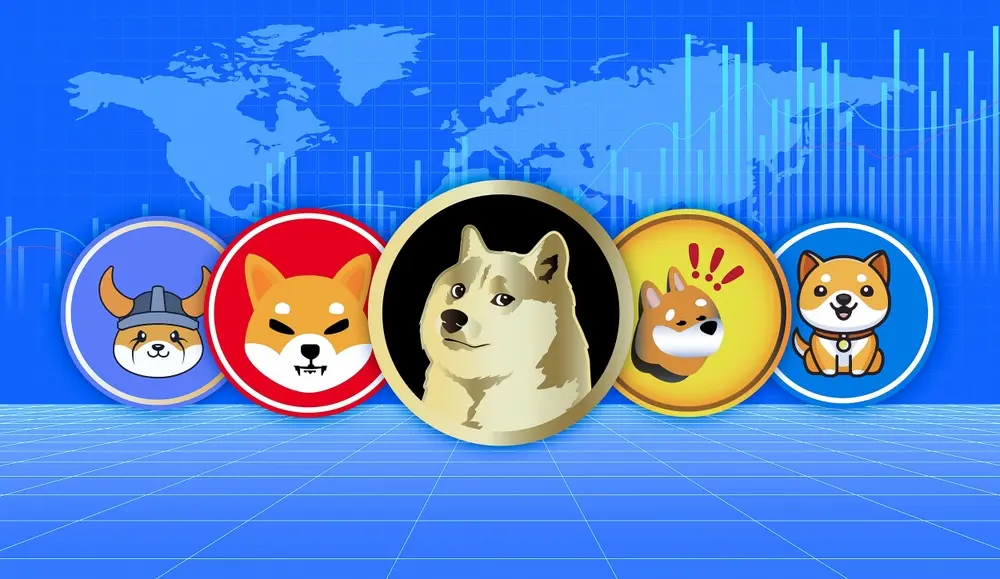 Markedets beste meme-coins målt i markedsverdi