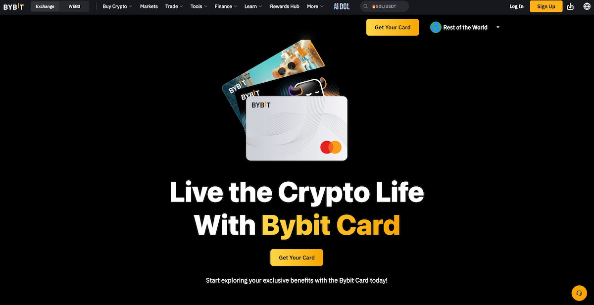 bybit krypto kort nettside