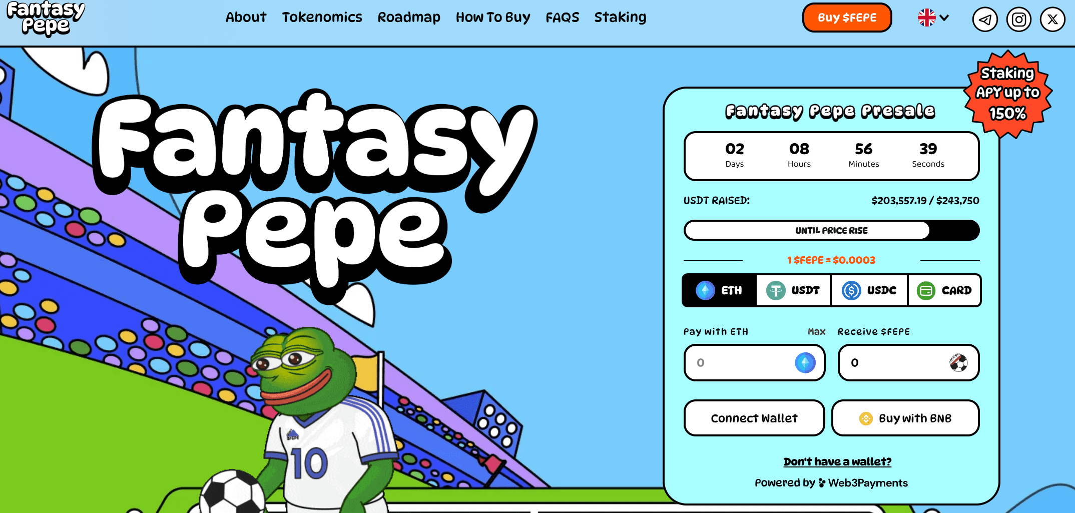 fantasy pepe - beste meme coin å kjøpe for fotballfans
