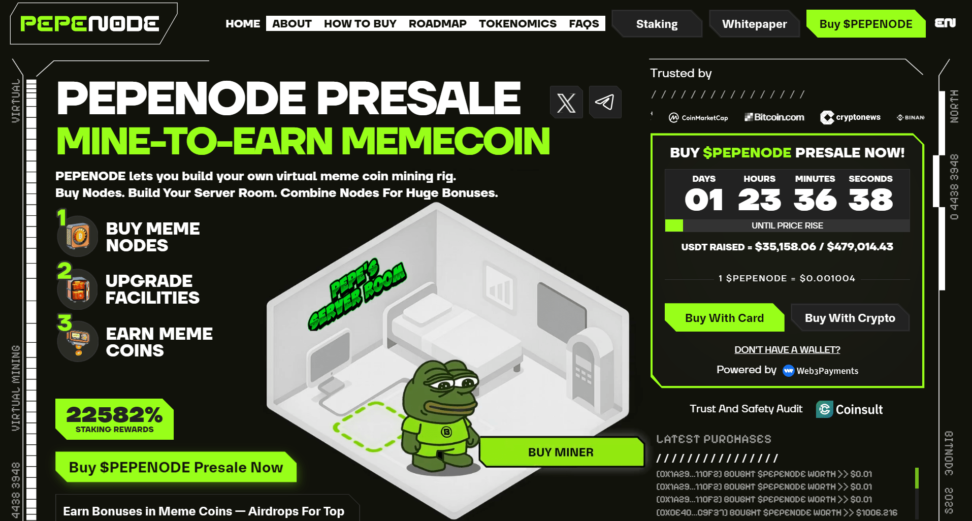 Pepenode er en presale-kryptovaluta