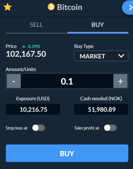 Kjøp Bitcoin Skilling