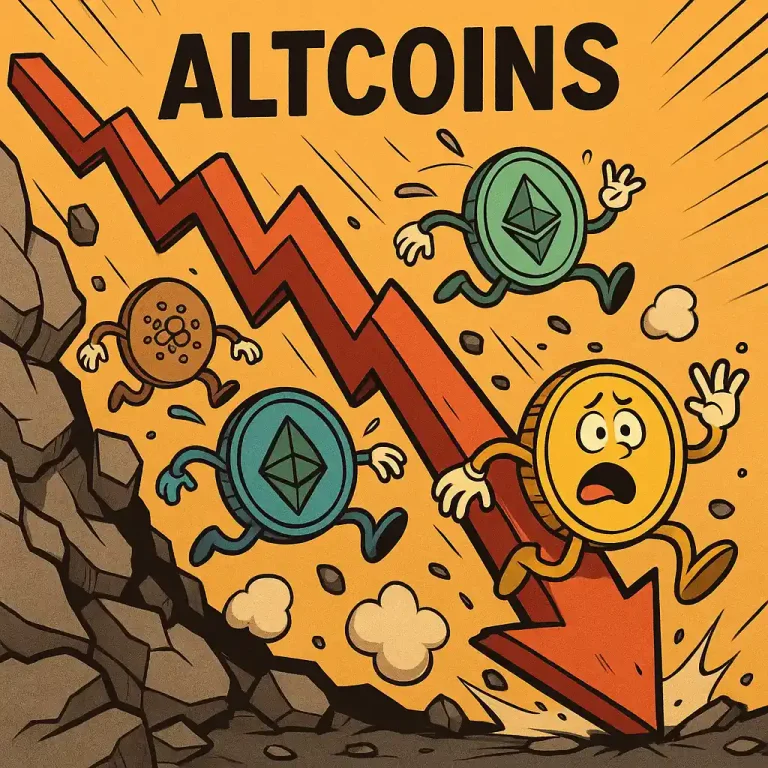 Altcoins faller bratt etter 200  milliarder dollar kollaps – retail-kapitalen har flyttet seg