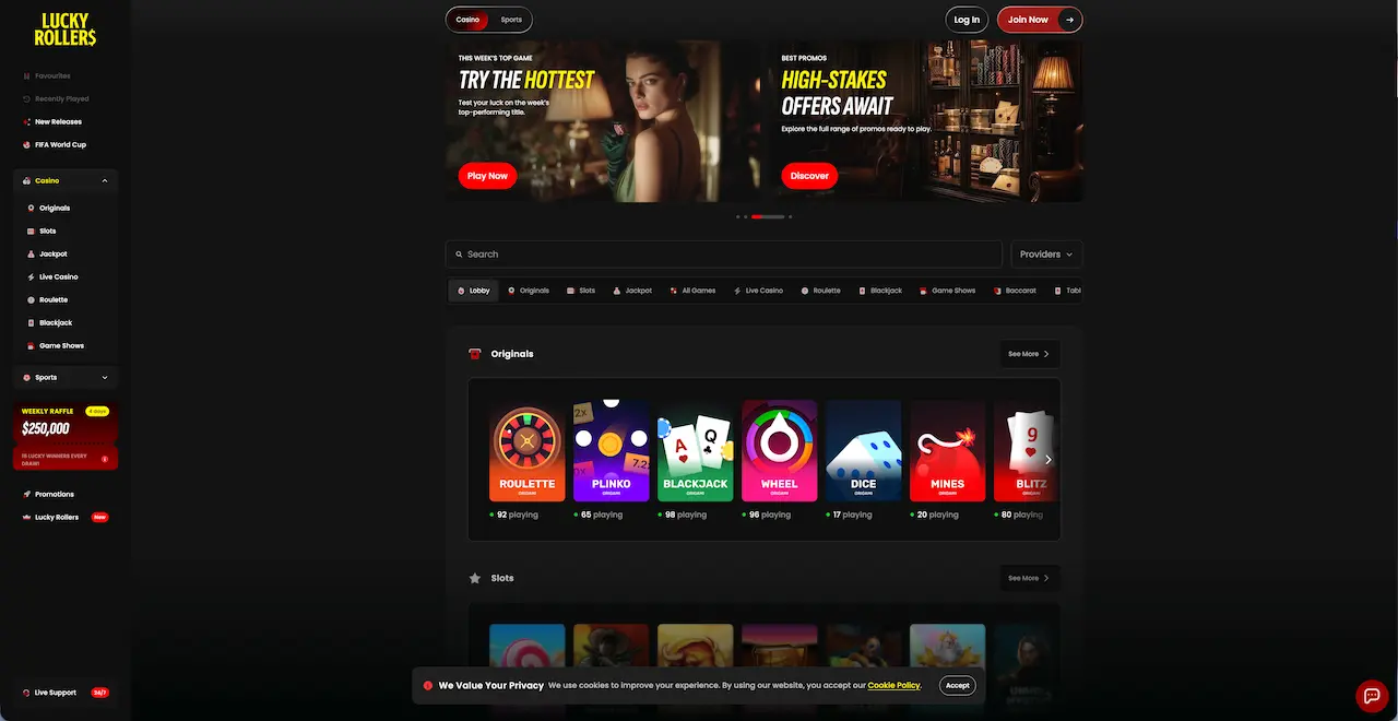 luckyrollers bitcoin casino