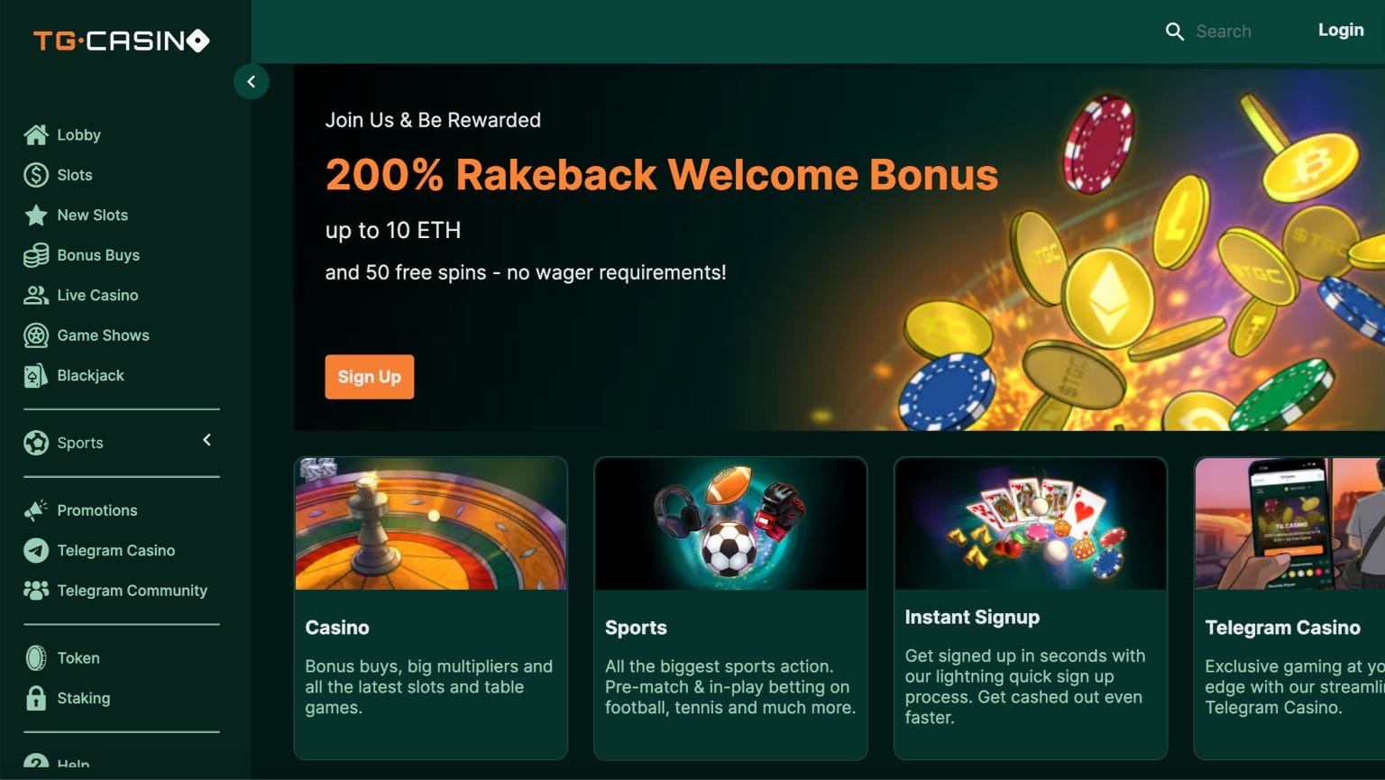 Rollbit-haastaja TG.Casino avautuu nyt myös netissä