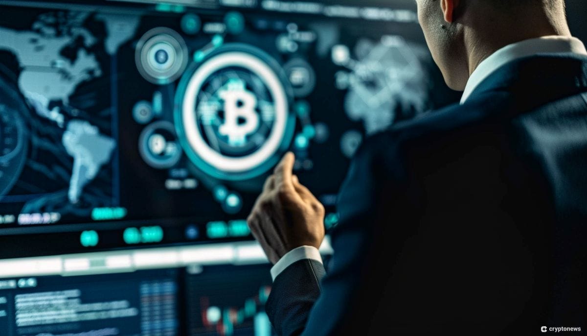 SEC saa ryöpytystä republikaaneilta. Kuvituskuvassa mies katsoo bitcoin-logoaa tietokoneen näytöllä.