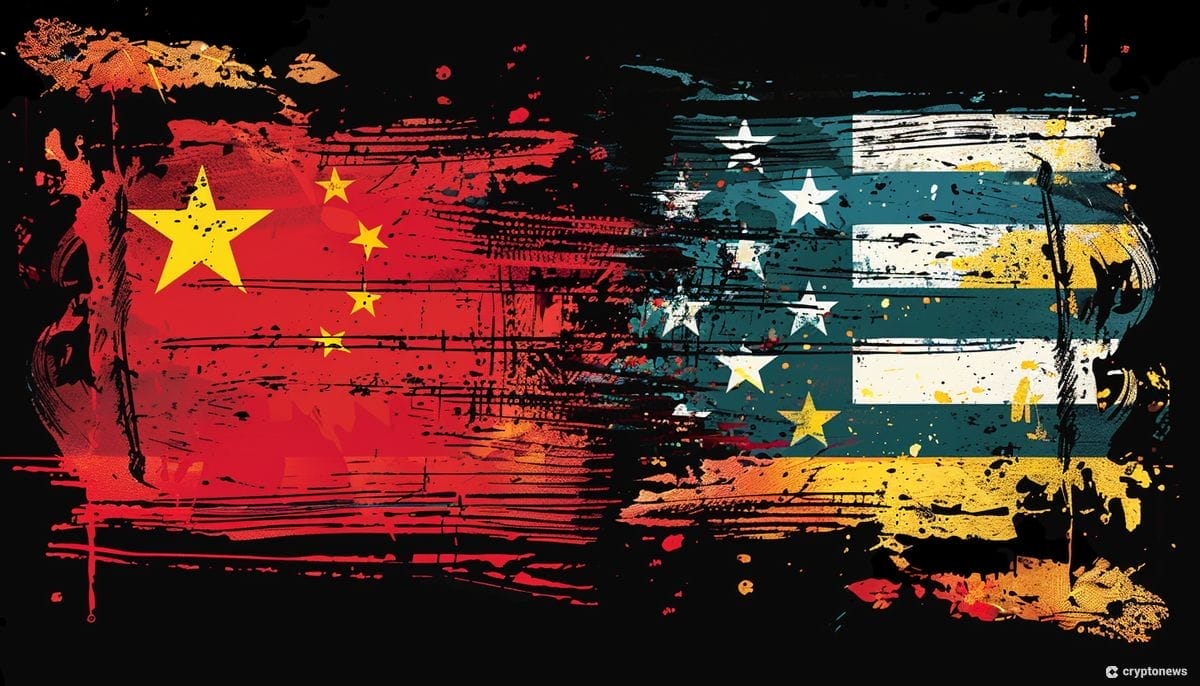 MineOne on osa USA:n ja Kiinan taistelua. Kuvituskuvassa maiden liput.
