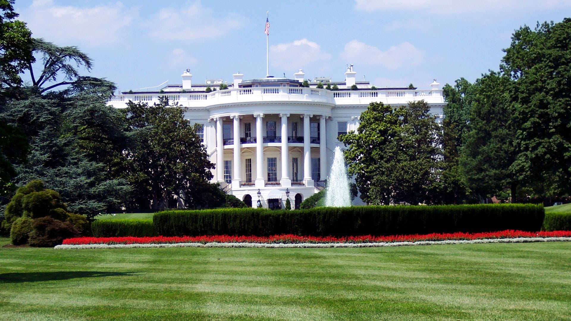 Valkoinen talo. Yhdysvaltain presidentinvaalit 2024 käydään marraskuun 5. päivä.
