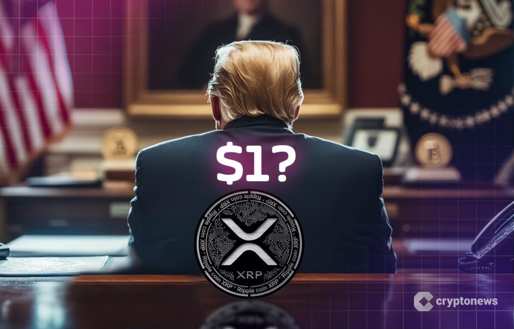 Trump, XRP logo ja yksi dollari