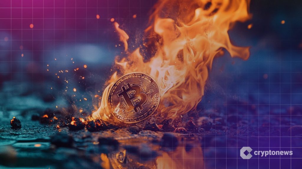 Bitcoin palaa tulessa