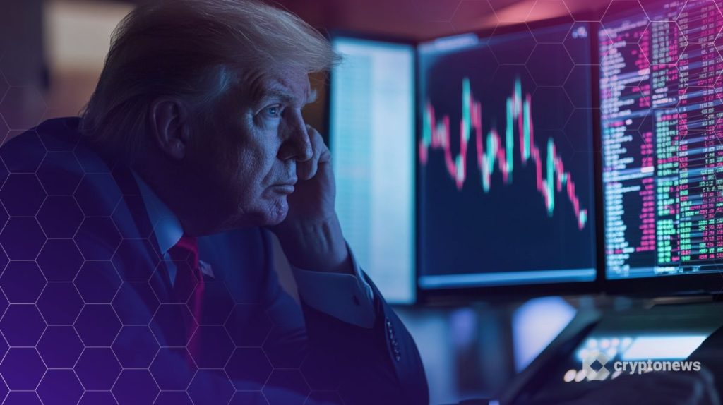 Donald Trump TMTG kuvassa Trump ja tietokone