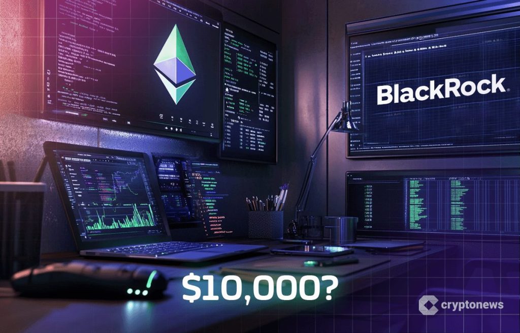 Ethereum logo seinällä