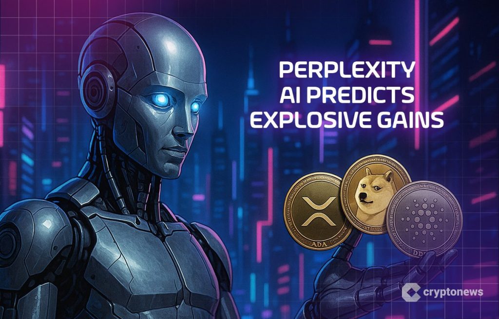 Perplexity-humanoidi, xrp, cardano ja dogecoin kolikot