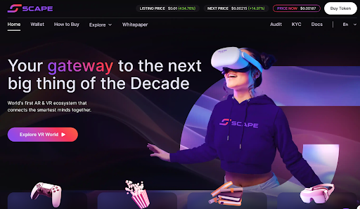세계 최초 VR·AR 암호화폐 프로젝트 5thScape, 사전판매 모금액 150만달러 돌파