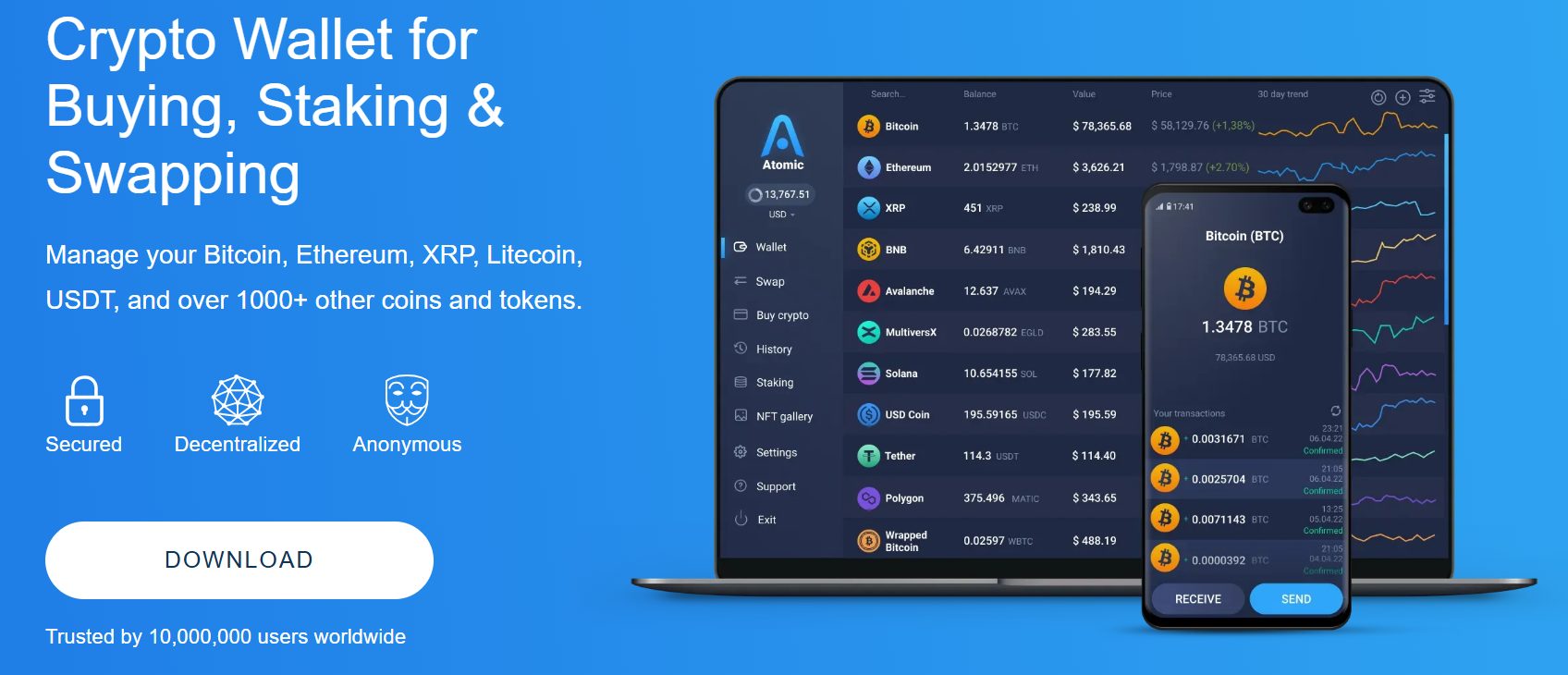 아토믹 솔라나 지갑 추천