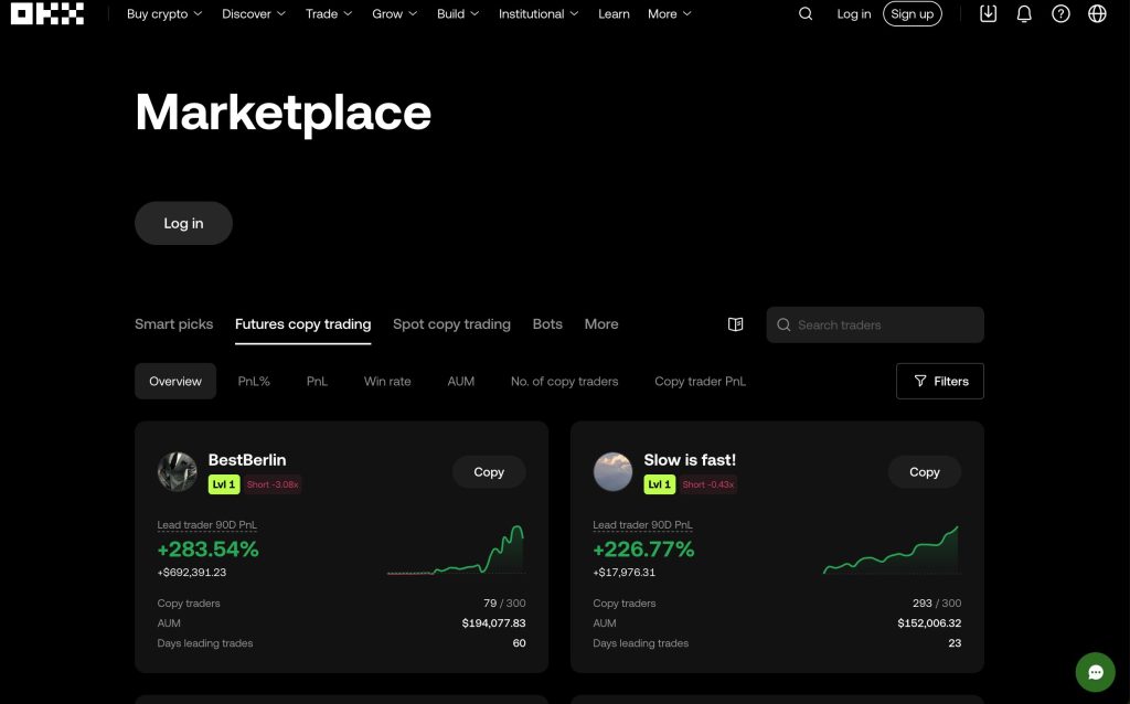 OKX copy trading
