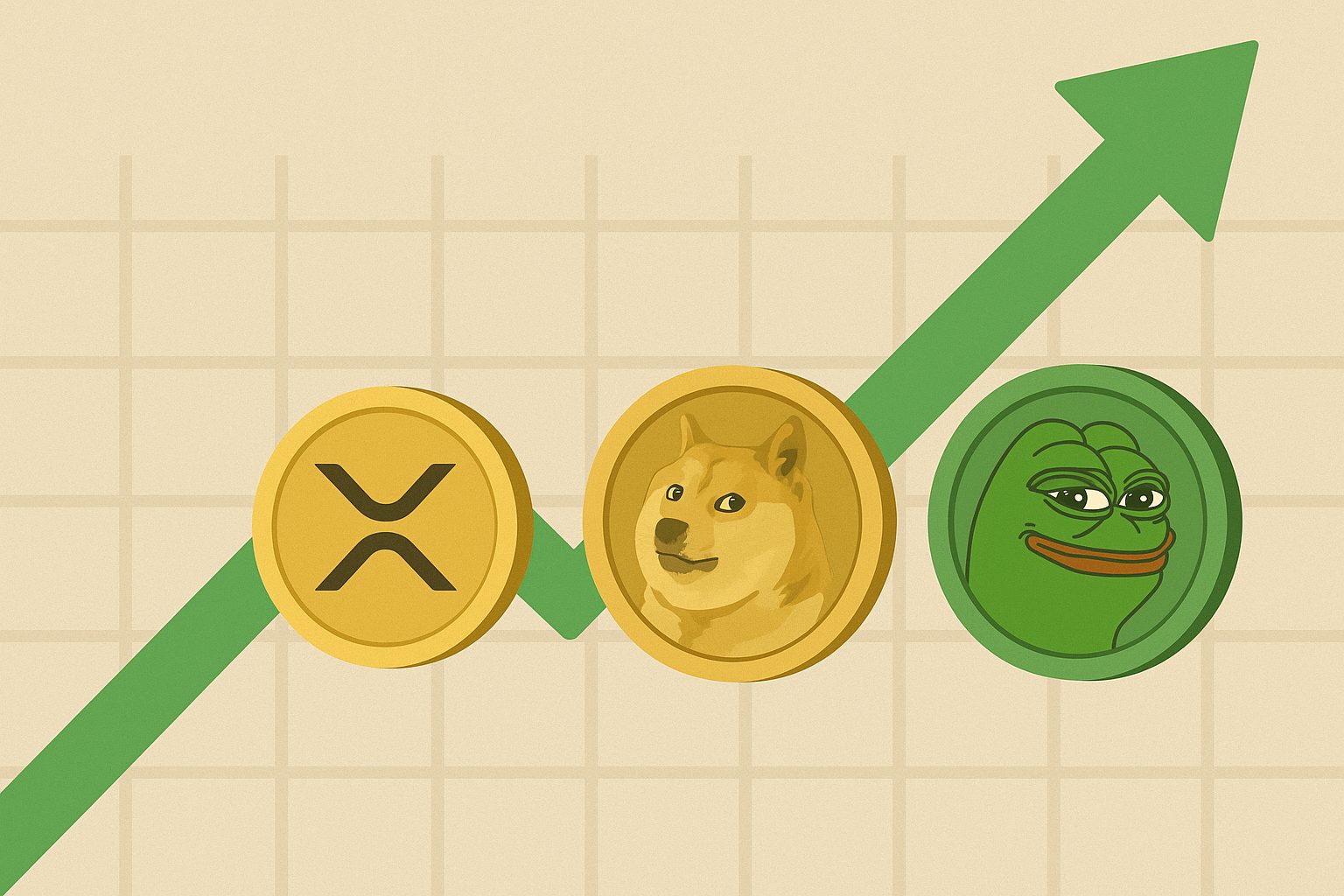 딥시크 AI가 예측한 XRP, DOGE, PEPE 2025년 예상 가격