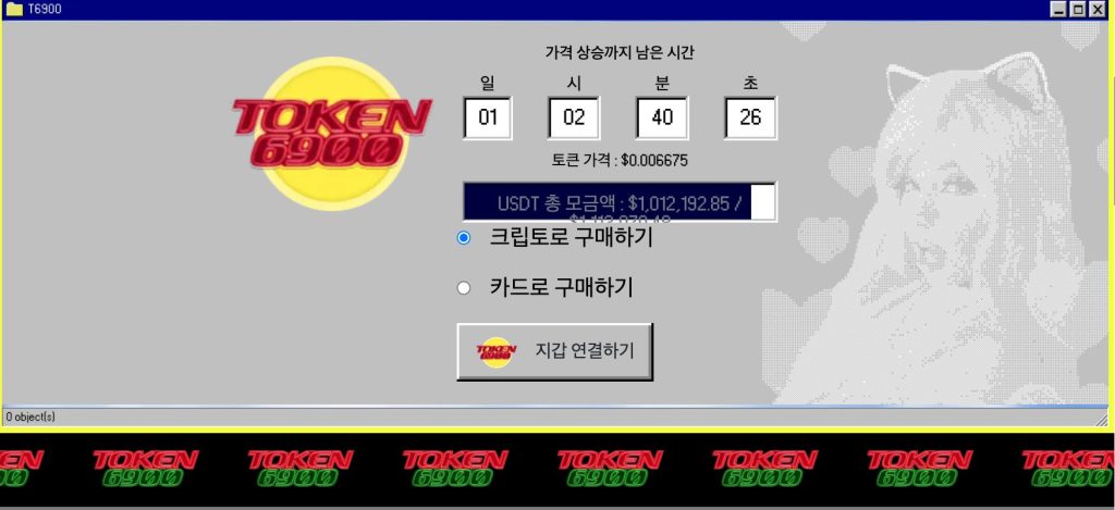 토큰6900 프리세일 100만 달러 모금