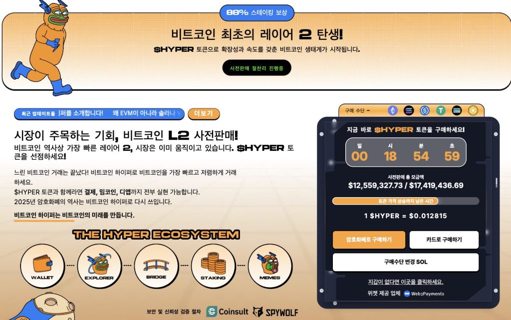 비트코인 하이퍼 프리세일