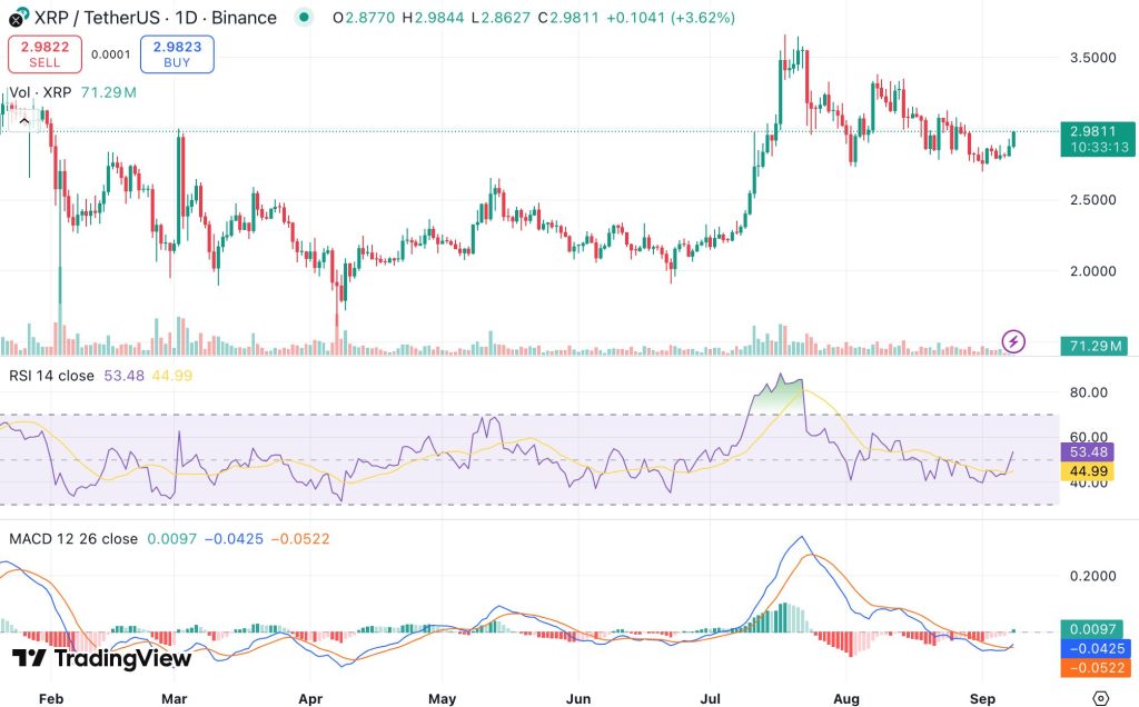 리플 가격 차트