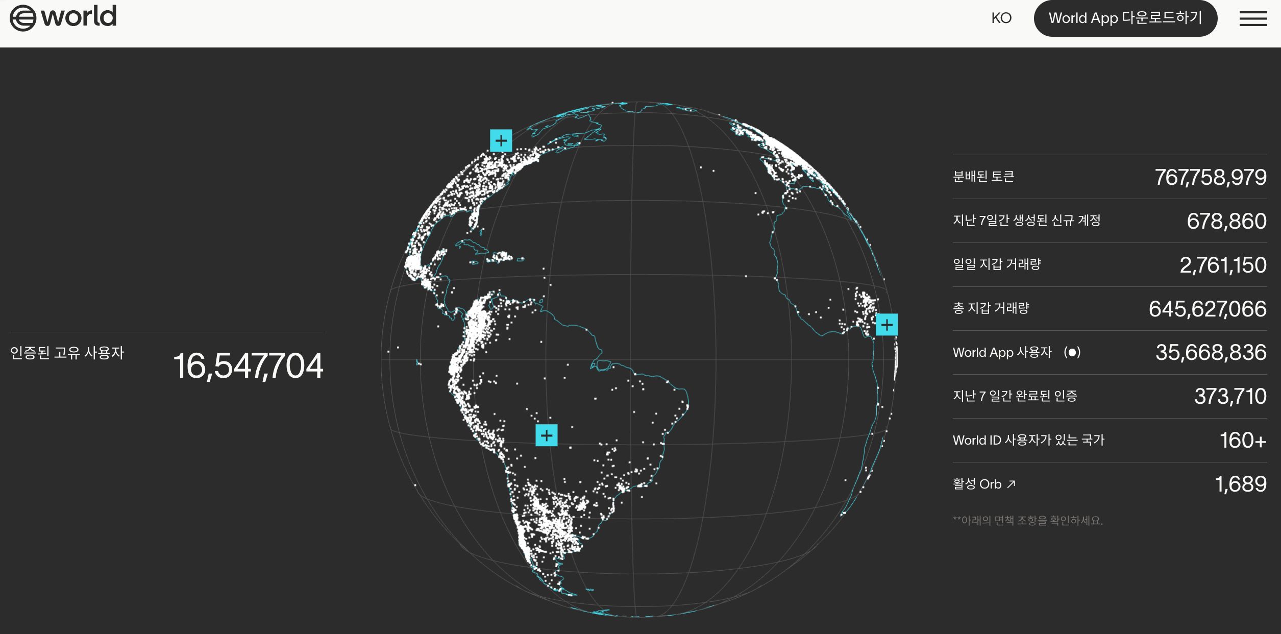 월드코인 홈페이지