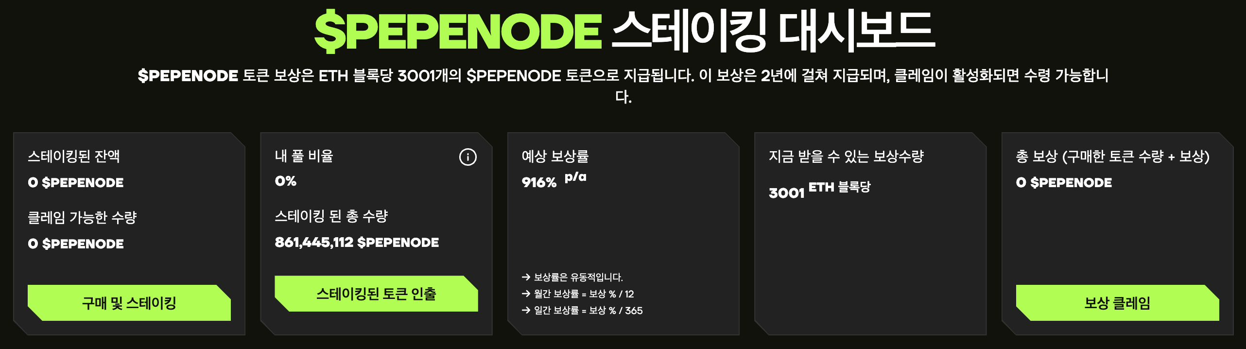 페페노드 스테이킹