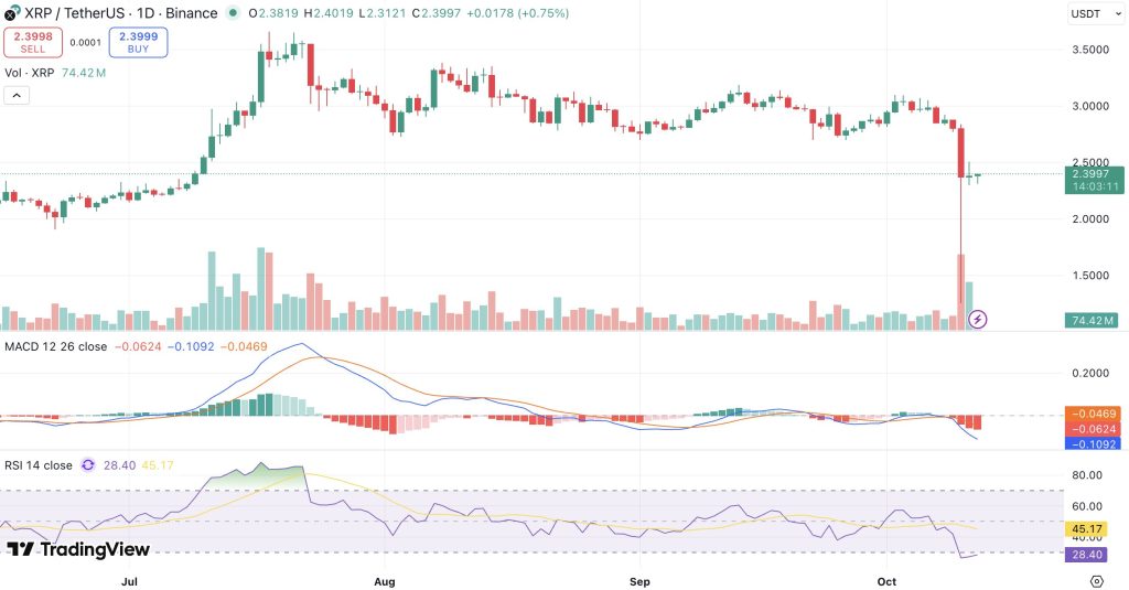 리플 시세 차트