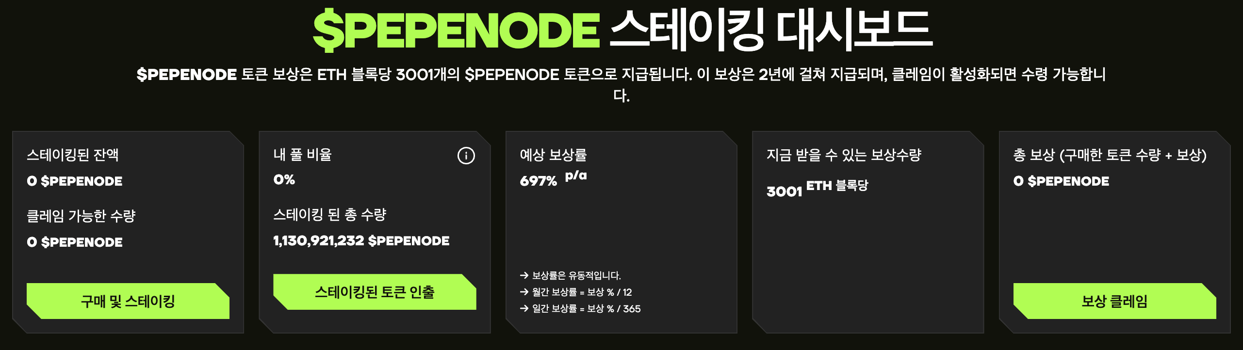 페페노드 스테이킹