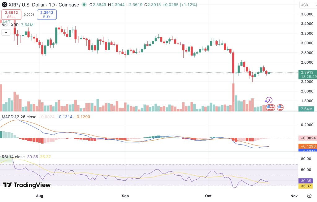 리플 시세 차트