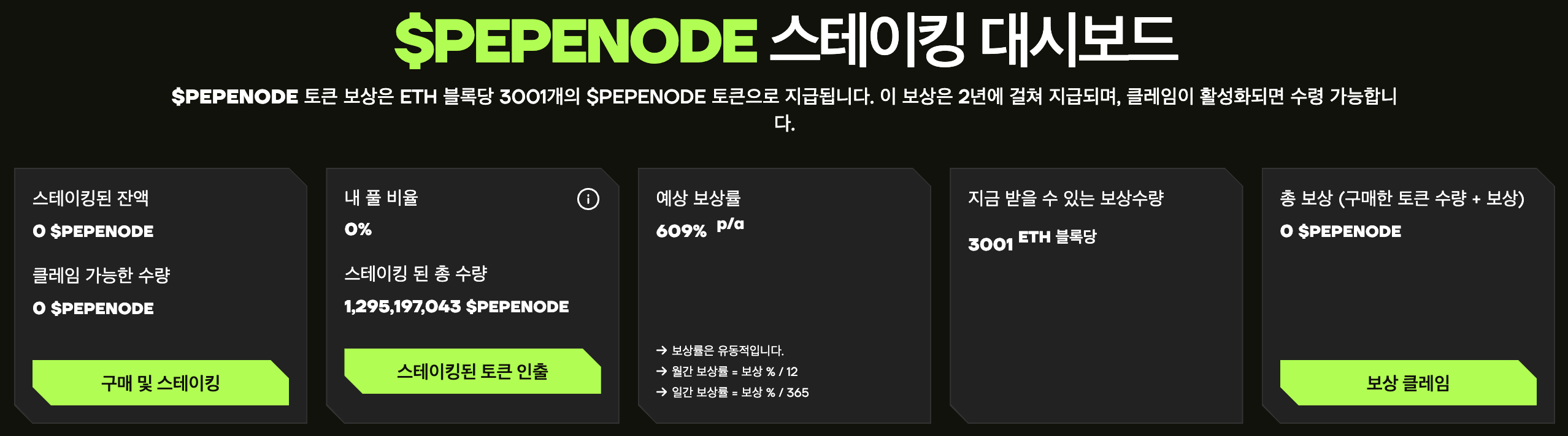 페페노드 스테이킹