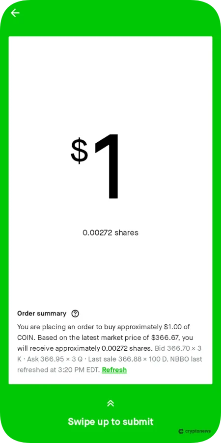 코인 관련주 구매 완료