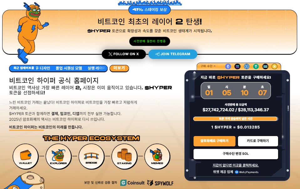 비트코인 하이퍼 프리세일