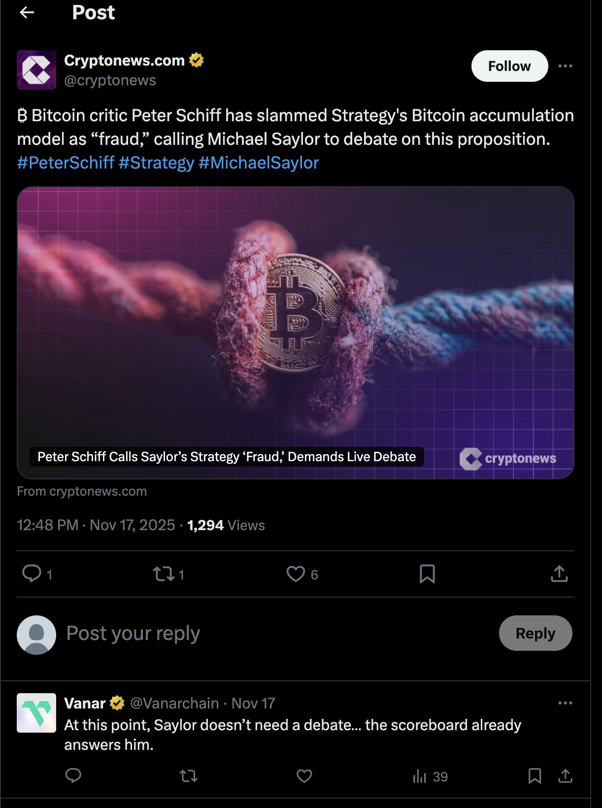 피터 시프 세일러 비트코인 전략 비판