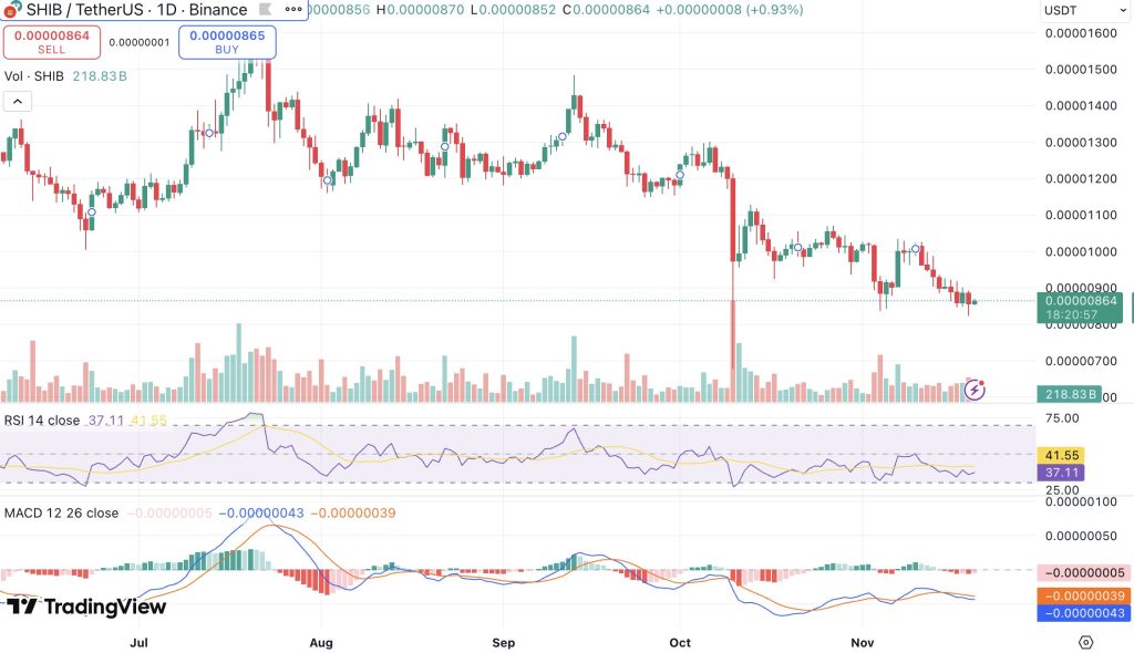 시바이누 시세 차트
