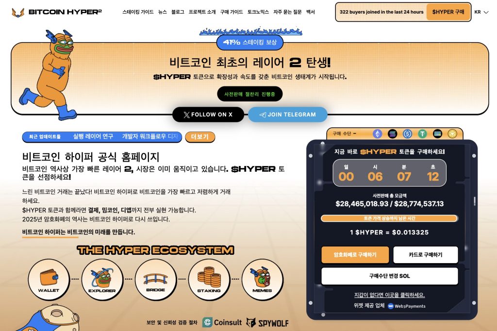 비트코인 하이퍼 프리세일